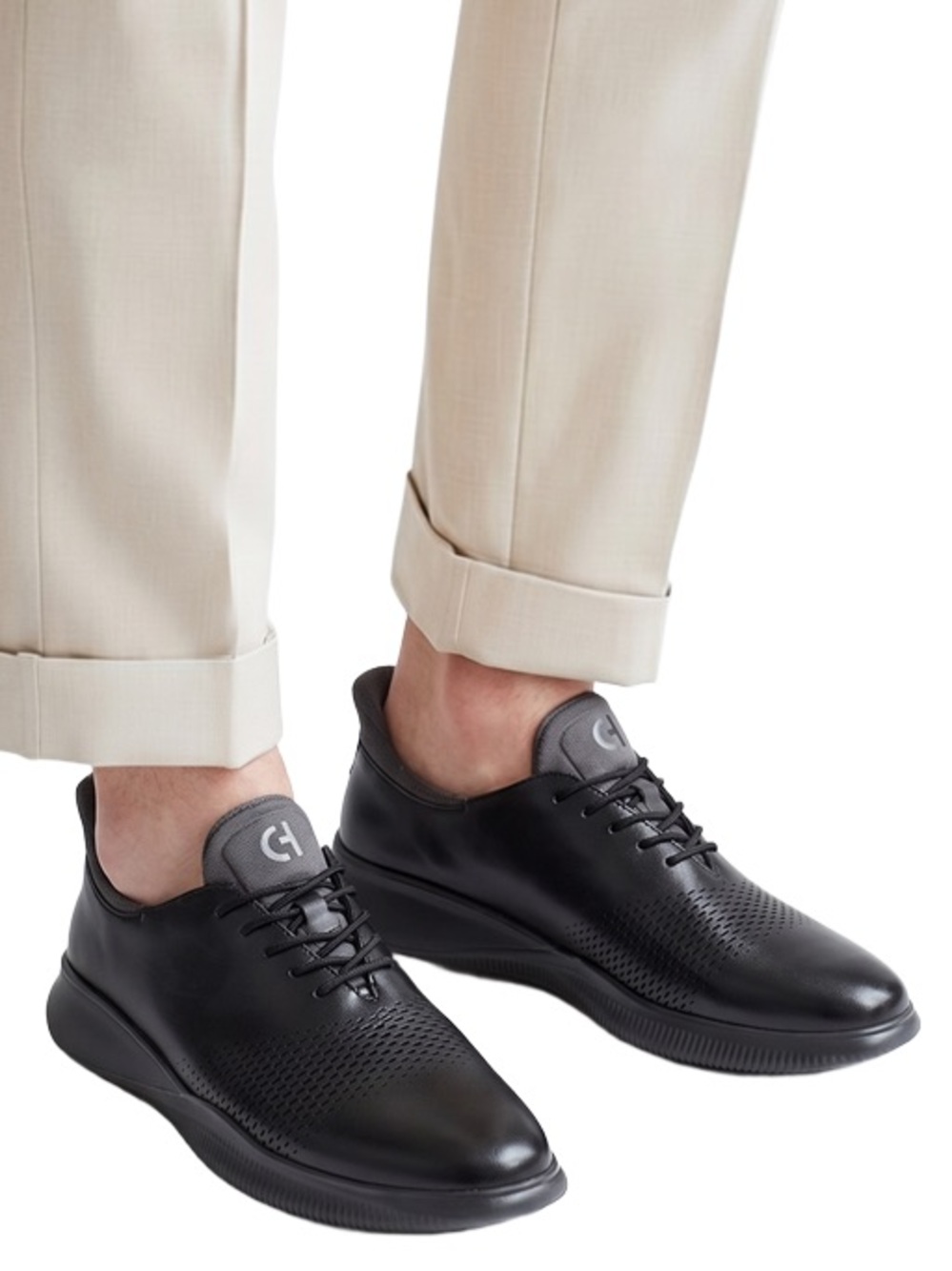 Cole Haan 6 ZG LSR Quick On Ox Black Raven Men's Oxfords Size 13